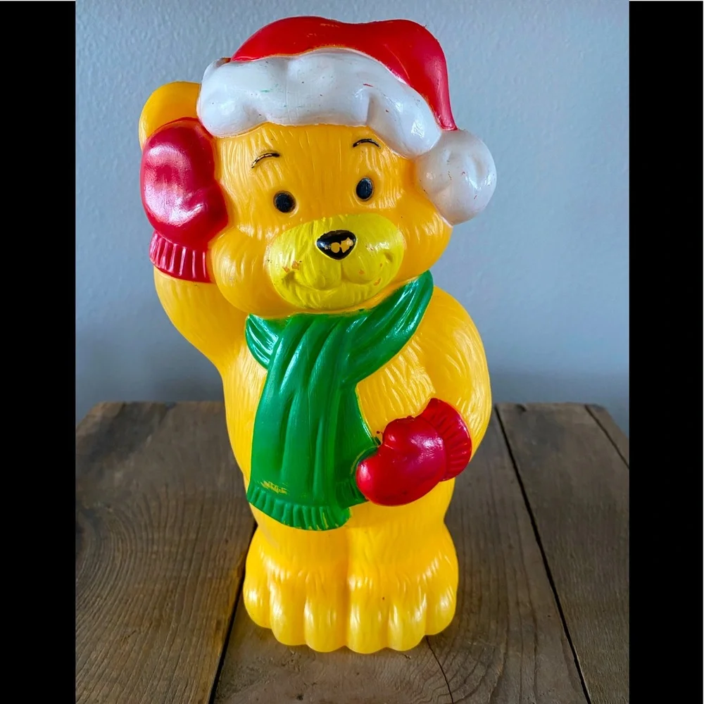 Christmas Vintage Empire Bear Plastic Mold 1998 🎄